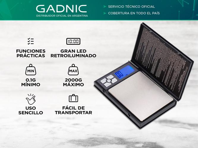 Balanza De Precision Digital  01g A 2kg Platina Oro Polvo - 1