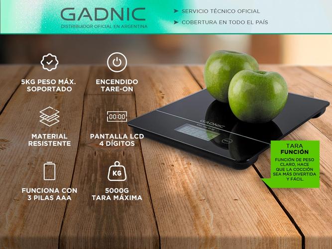Balanza De Cocina Gadnic G04 1gr a 5000grg Digital Electronica Usado - 1