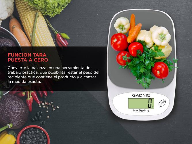 Balanza De Cocina Gadnic G05 1gr. a 5000gr. Digital Electronica - 3