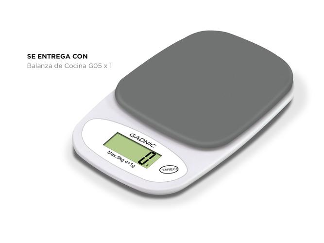 Balanza De Cocina Gadnic G05 1gr. a 5000gr. Digital Electronica - 5