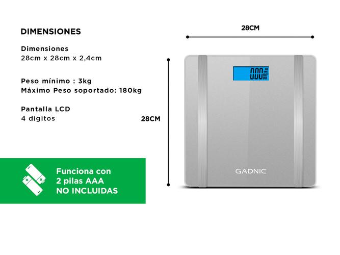 Balanza Digital Gadnic G07 Bluetooth Electrica 180KG - 4