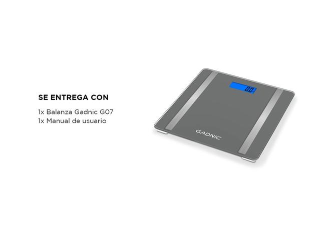 Balanza Digital Gadnic G07 Bluetooth Electrica 180KG - 5
