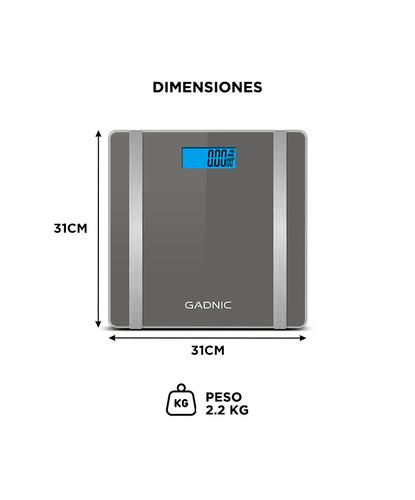 Balanza Digital Gadnic G07 Bluetooth Electrica 180KG - 5