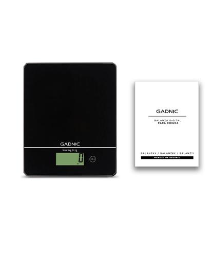 Balanza De Cocina Gadnic Digital Vidrio Templado 5Kg - 5