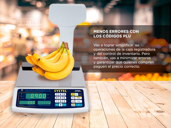Balanza Comercial Systel Croma Bateria 31kg Mástil 200 Articulos Outlet - 3
