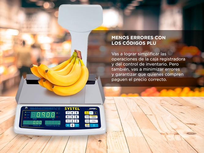 Balanza Comercial Systel Croma Bateria 31kg Mástil 200 Articulos - 3