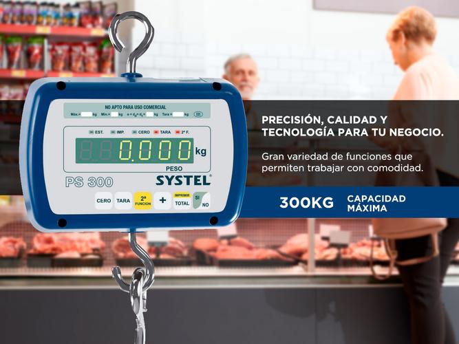 Balanza Bascula Comercial Systel Pilon PS300 300Kg Industrial Bateria  Outlet - 2