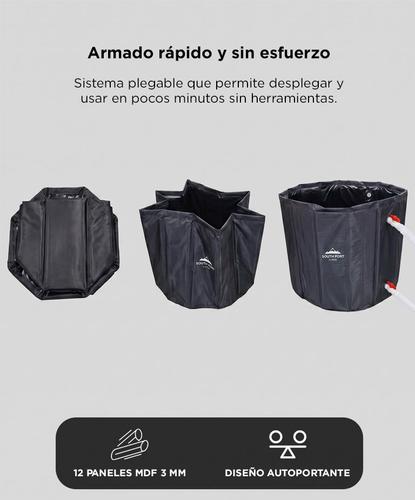 Bañera De Hielo Plegable South Port By Gadnic Estructura 12 Paneles Tela Oxford Malla PVC MDF 3 mm Tapa Termica Dos Valvulas Regulables Dos Mangueras Flexibles 52 cm  - 2