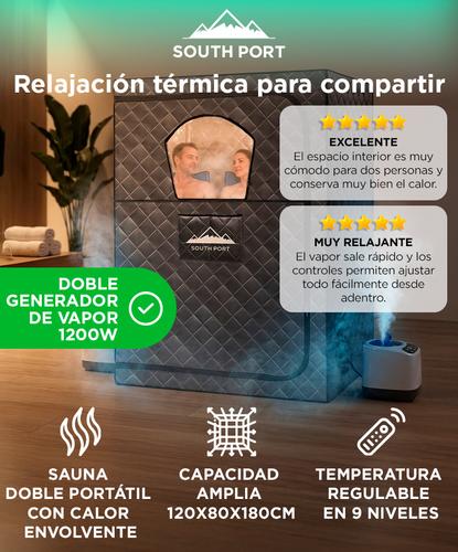 Sauna Portátil Doble Southport by Gadnic Con Vapor 1200W - 1