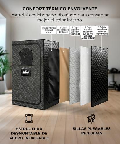 Sauna Portátil Doble Southport by Gadnic Con Vapor 1200W - 3