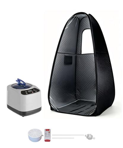 Sauna Portatil South Port By Gadnic Plegable Con Generador De Vapor 1200W Tanque 3L Temporizador 10 A 99 Minutos Temperatura Ajustable 1 A 9 Niveles Cabina - 6