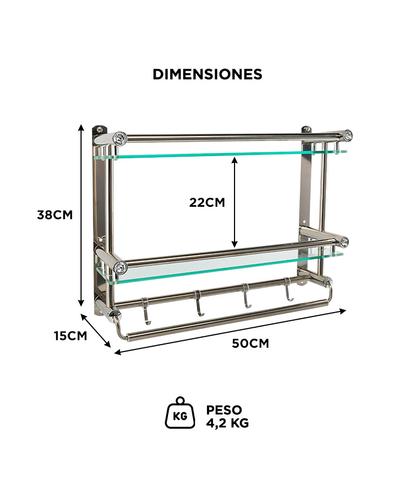 Organizador de Baño Gadnic BH01 Moderno Estante Porta Toalla - 5