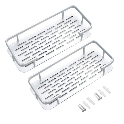 Set x2 Estantes de Baño Rectangular Gadnic Apto Ducha - 0