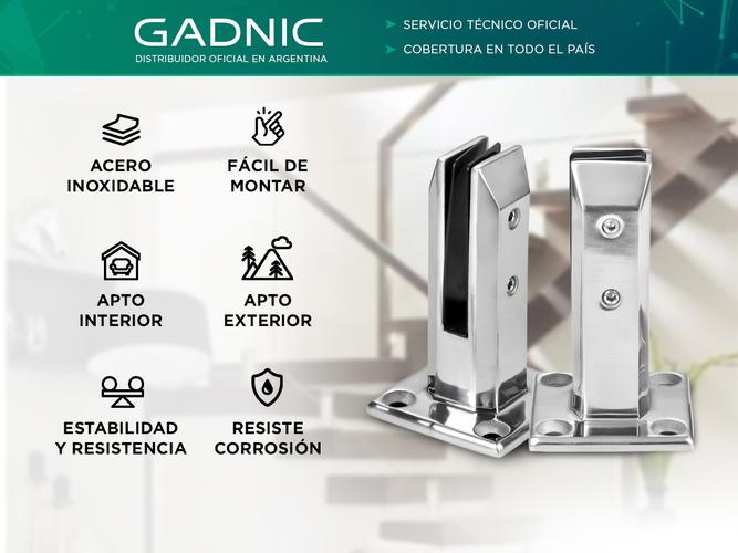 Mini Poste Gadnic Acero Inoxidable Para Balcones Piletas Escaleras - 1