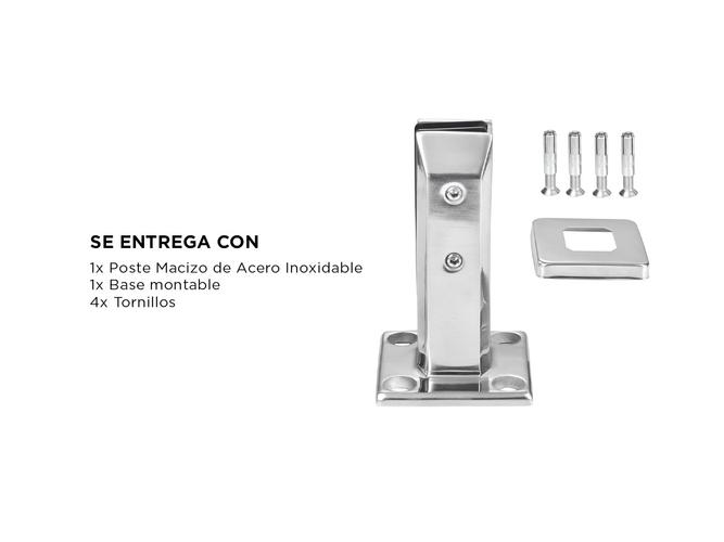 Mini Poste Gadnic Acero Inoxidable Para Balcones Piletas Escaleras - 4