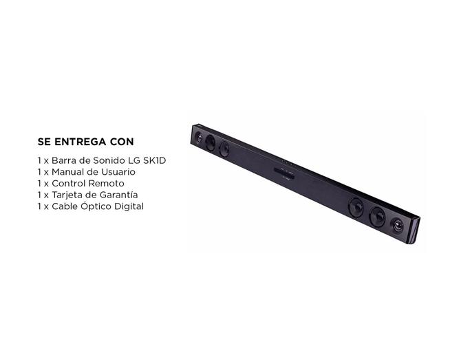 Barra de Sonido LG SK1D Soundbar Bluetooth 100W - 5