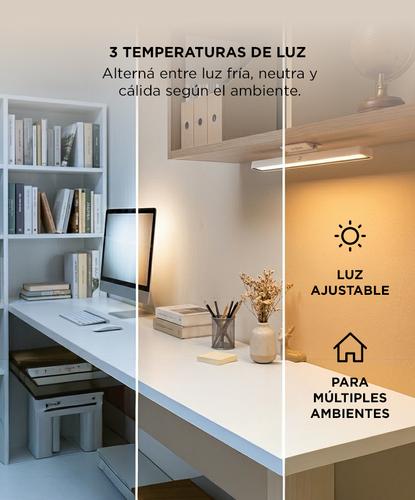 Luz LED Gadnic Magnética Recargable Adhesiva Regulable Fría Cálida - 2