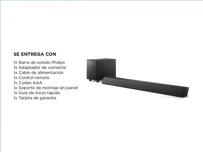 Barra De Sonido Philips  2.1 140W Bluetooth Hdmi subwoofer  - 5