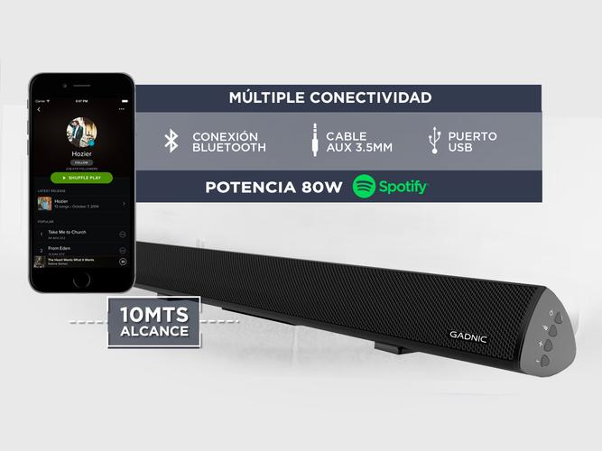 Barra De Sonido Gadnic BS1100 Bluetooth 80W  - 2