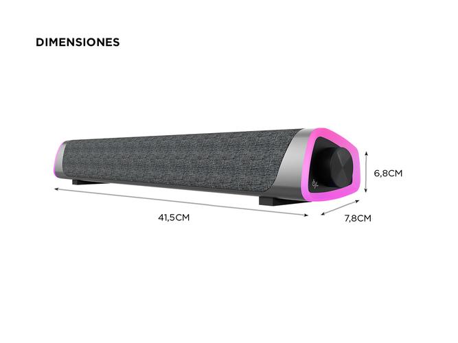 Barra de Sonido 3D Gadnic SON14 8 Luces de Colores Outlet - 4