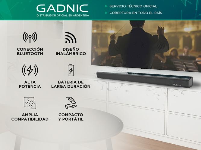 Barra de Sonido Gadnic Bluetooth Para Casa Escritorio Inalámbrico - 1