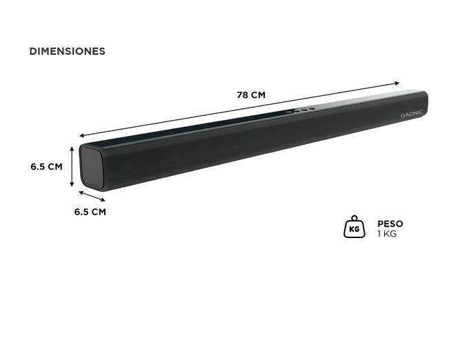 Barra de Sonido Gadnic Bluetooth Para Casa Escritorio Inalámbrico - 4