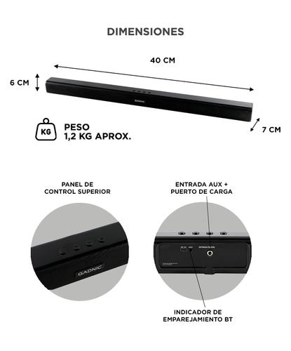 Barra de Sonido Gadnic Bluetooth Para Casa Escritorio Inalámbrico - 5