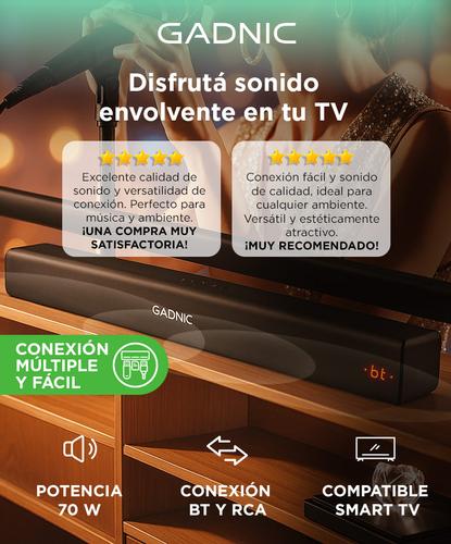 Barra de Sonido Gadnic BS900 Bluetooth Aux USB Radio FM 70w  - 1