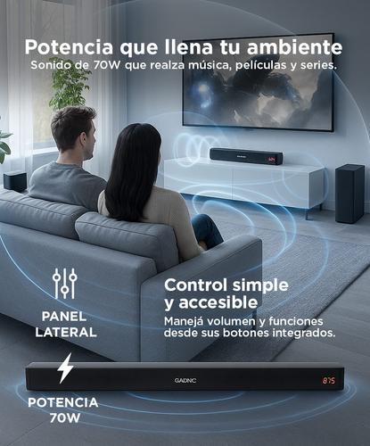Barra de Sonido Gadnic BS900 Bluetooth Aux USB Radio FM 70w  - 3