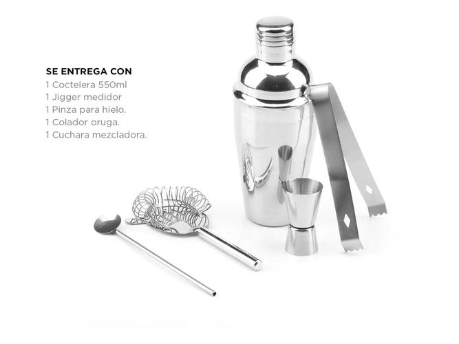 Set Barman Gadnic Coctelera 5 Piezas - 5