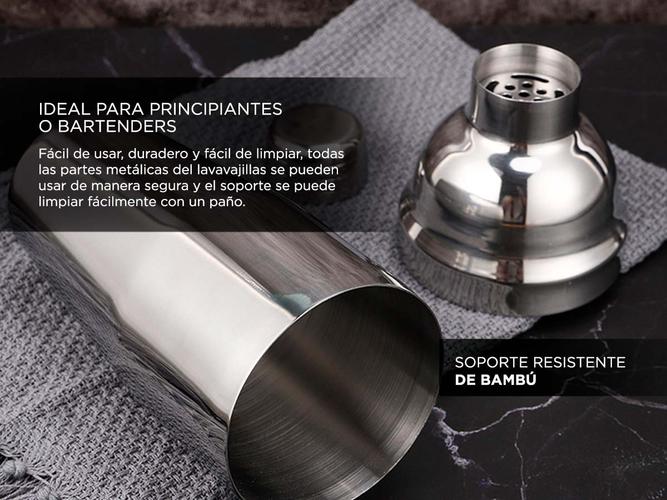 Kit Bartender Gadnic Coctelera Acero Inoxidable 12 Piezas - 4
