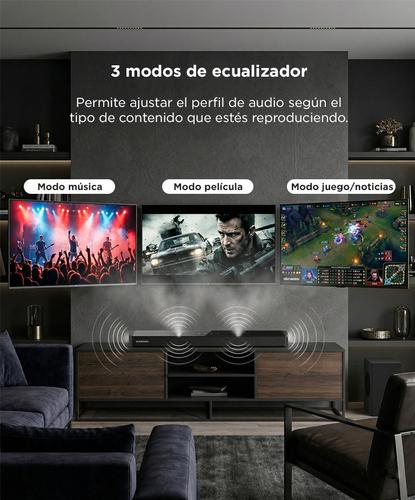 Barra de Sonido Gadnic Nova 160 21 Canales Subwoofer 8” Conexión Inalámbrica 160W - 4