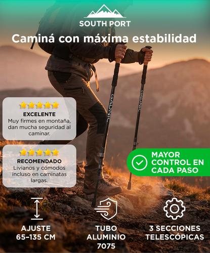 Bastones trekking telescopicos Southport by Gadnic aluminio ajustables  - 1