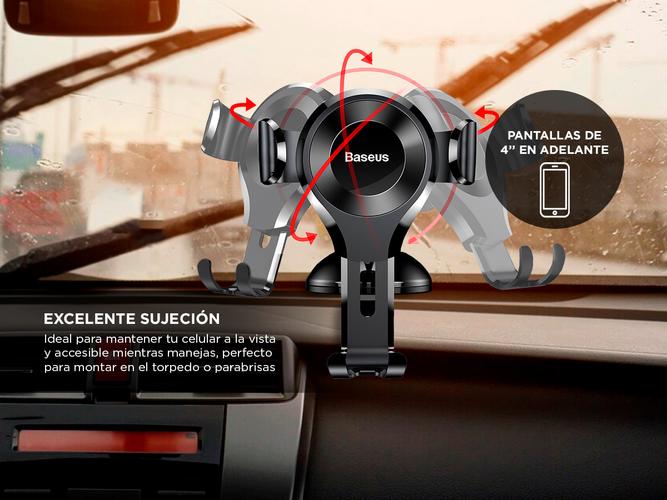 Soporte Celular Baseus Sopapa Auto Ajustable Resistente - 3