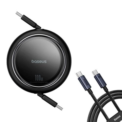 Mini Cable de Carga Retráctil Baseus Tipo-C 1M 100W - 0