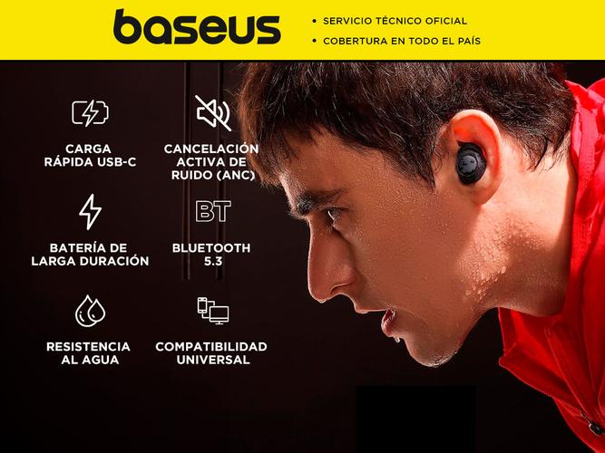 Auriculares Inalámbricos MA10 Baseus IPX6 Cancelación de Ruido  - 1