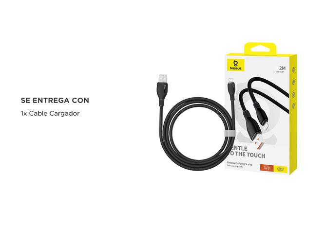 Cable Cargador Pudding Series 20w Baseus USB-A a Lighting 2m  - 6