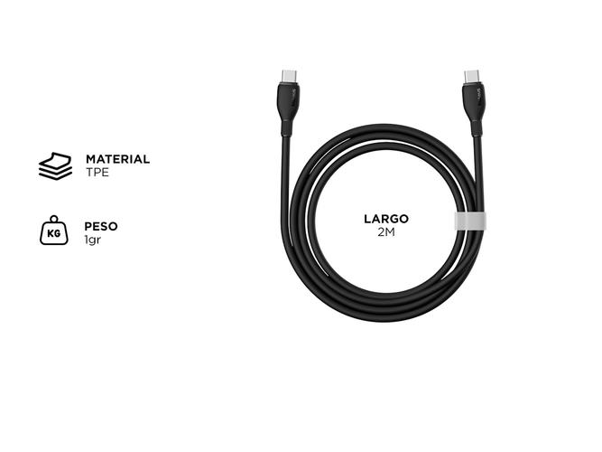 Cable Cargador Pudding Series Baseus 100w Usb-c a Usb-c 2m - 3