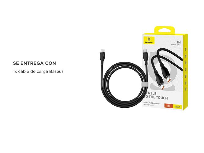 Cable Cargador Pudding Series Baseus 100w Usb-c a Usb-c 2m - 4