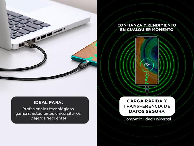 Cable USB Type-C Baseus Carga Rápida Transferencia de Datos 1M - 3