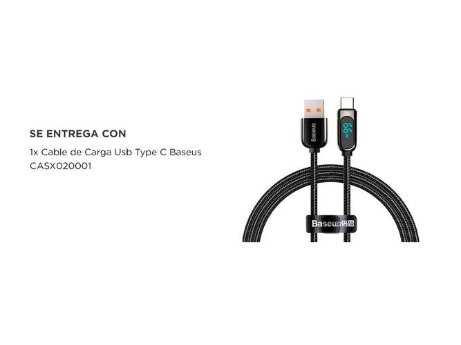 Cable USB Type-C Baseus Carga Rápida Transferencia de Datos 1M - 5