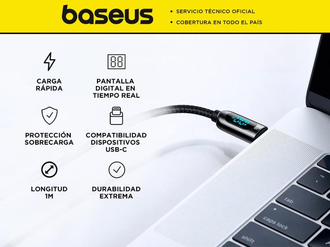 Cable De Carga Rápida Baseus Tipo C 100 W CATSK-B01 - 1