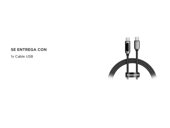 Cable De Carga Rápida Baseus Tipo C 100 W CATSK-B01 - 4