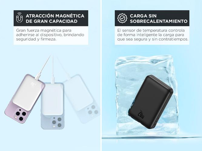 Cargador Portatil Inalambrico Baseus Power Bank Carga Rapida 10000mah 20w Tipo-C  - 3