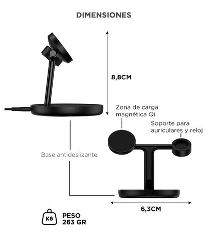 Cargador Magnético Baseus 3en1 Portátil 20W - 3