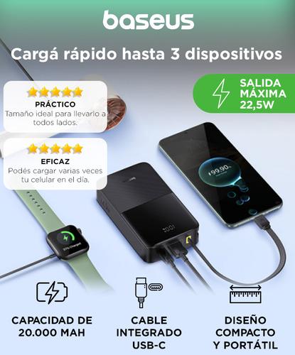  Cargador Portátil Baseus Bipow2 Pro 20000mAh 225W Power Bank - 1
