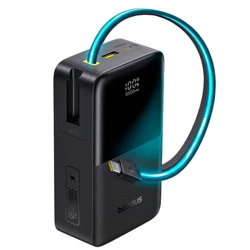  Power Bank Baseus EnerFill FC51 Bipow 2 Pro 30000mAh 225W Con Cable USB C Integrado Display Digital 3 Salidas - 0