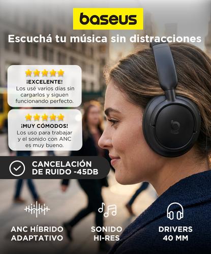 Auriculares Baseus BH1 NC Cancelación Ruido 80h De Batería - 1