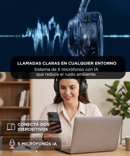 Auriculares Baseus BH1 NC Cancelación Ruido 80h De Batería - 4