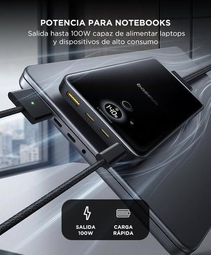 Power Bank Baseus 20000mAh 100W Carga Rápida Portátil  USB-C - 2